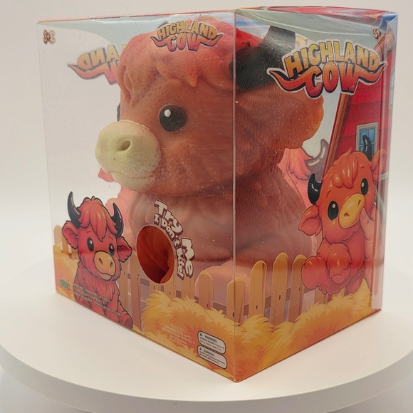 2026 Squishy Highland Cow Sensory Toys TikTok VIRAL IN HAND Brand New in Box - Picture 2 of 2